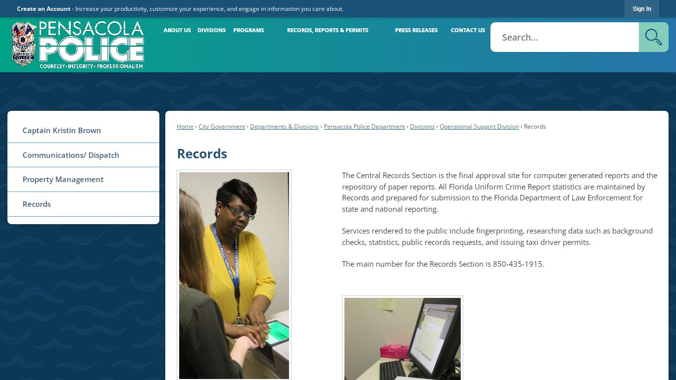 Records | City of Pensacola, Florida Official Website