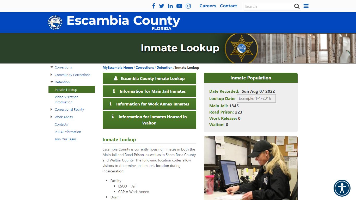 Inmate Lookup - Escambia County, Florida